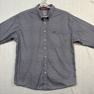 Cinch Men's Blue Casual Button Down Shirt